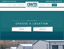 Tablet Screenshot of craftsselfstorage.com